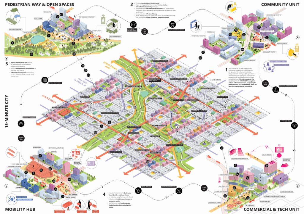 15-Minute City 2021 | Results - Urban Design Competition | Charette